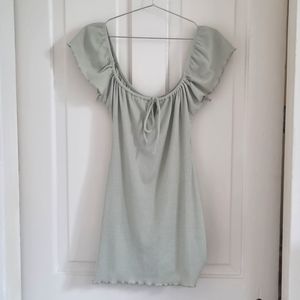 Topshop Sage Light Green Mini Dress sz 4P